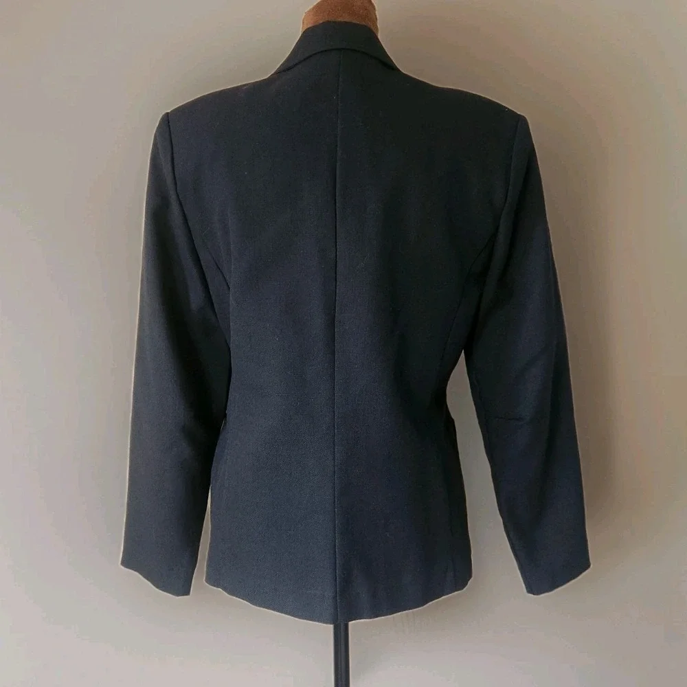 Vintage 70's‎ rrrruss Russ  Women's Blazer Jacket Black Union Made Size S/M